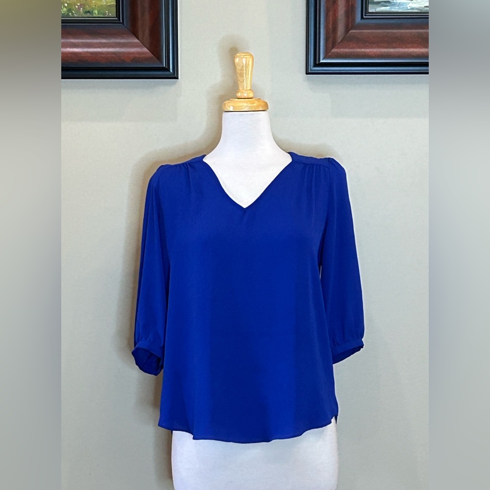 A. Byers | Size Medium Royal Blue Blouse